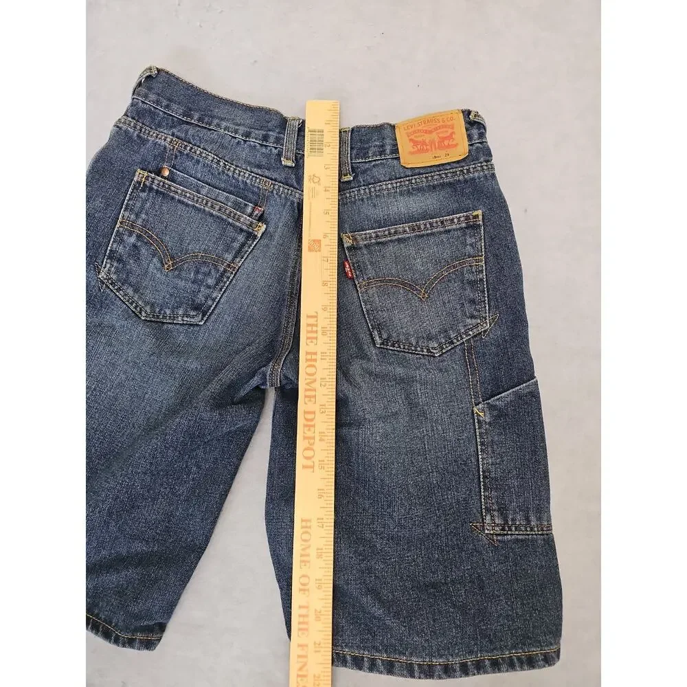 Levi's Boys Zip Fly Button Closure Belt Loops Short 18 Reg Waist 29 Jeans Sports